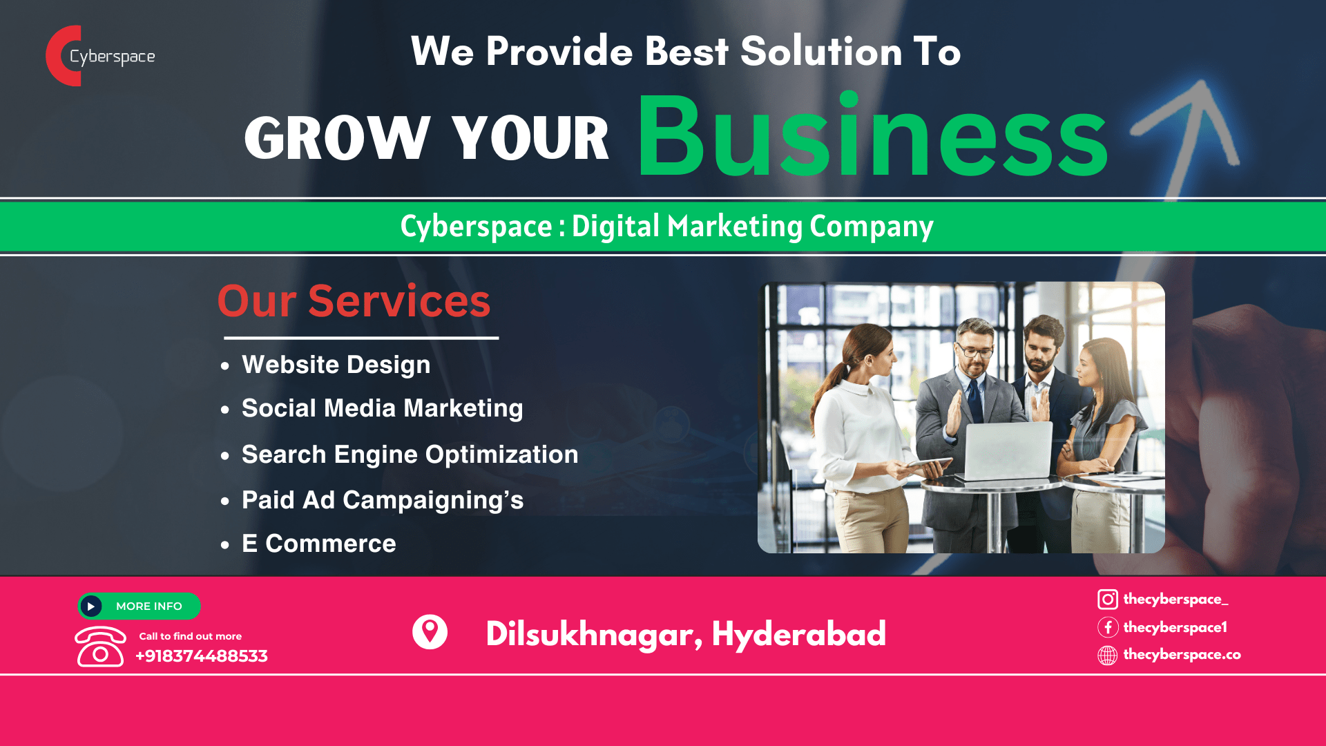 Cyberspace Digital Marketing Company in Dilsukhnagar, Hyderabad – Expert Digital Solutions
